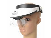5 Lens 11 Different Times 2 LED Headband Plastic and Resin Magnifier Magnifying Glasses