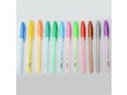 Creative Colorful Plastic Black Ink Ballpoint Pen Random Delivery Color