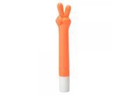 Creative Stationery Cute Finger Shape Plastic Ballpoint Pen Blue Core Orange