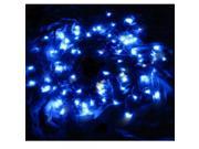 100 LED Light Solar String Lamp Festival Deco Blue 110V