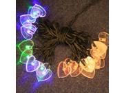 20LED Solar Christmas Decorative String Light with Heart Shaped