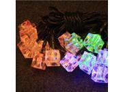 20LED Light Solar Christmas Decorative String Lamp with Ice Shaped Four Colors