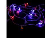 10m 100pcs Colorful Cherry Flower LEDs Light Deco Nightlight