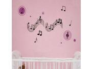 Musical Notes Style Art Wall Stickers Paper DIY Kid Children Removable Wallpaper Decals