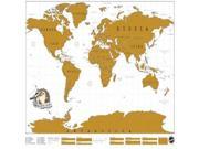 Luckies Scratch Personalized Travel World Map Poster