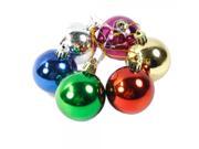 6pcs 5cm Christmas Decoration Colorful Balls