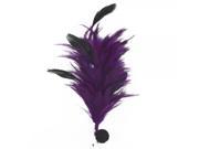 Women Belly Dance Tribal Party Wedding Feather Hair Head Purple Wire Flowers Purple