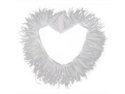 10pcs Ostrich Feather Dyed Fringe Trim Costume Hat Cloth Decoration White