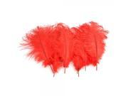 10pcs Exquisite Decorative Ostrich Feather 35 40 Red