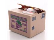 Cute Cat Style Coin Bank Saving Pot Money Box Packaged in Grape Box