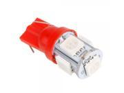 T10 5050 194 168 W5W 5 SMD LED Car Wedge Tail Side Light Lamp Bulb Red 12V
