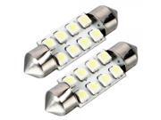 2pcs Bicuspid 36MM 8-SMD 1210 LED 5800-6500K Car LED White Light 2pcs Bicuspid 36MM 8-SMD 1210 LED 5800-6500K Car LED White Light