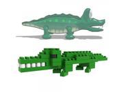 40pcs LOZ 9285 Animal Series Crocodile Plastic Mini Diamond Building Blocks Set DIY Educational Toy Green