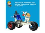 DIY Alloy Assembled Model Toys Simulation Tricycle