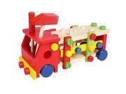 Wooden Screw Nut Combination Tool Cart DIY Baby Educational Toys