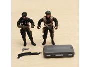 2PCS Special Forces Soldier Toy Action Figure Dynamic Model 1 18