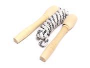 Wooden Handle Speed Jump Workout Fitness Exercise Child Skipping Rope
