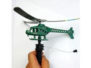 2PCS Handle Pull Planes Power Helicopters Children Outdoor Toys