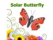 Solar Powered Creative Design Rotation Simulation Butterfly Black Red