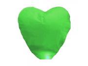 90*101*37 Heart shaped Chinese Flying Sky Lantern Kongming Light Green