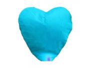 90*101*37 Heart shaped Chinese Flying Sky Lantern Kongming Light Blue