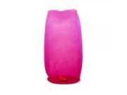 Cylindrical Chinese Flying Sky Lantern Kongming Light Pink