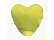 90*101*37 Heart shaped Chinese Flying Sky Lantern Kongming Light Yellow
