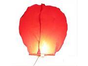 10Pcs Oval Shape Chinese Flying Sky Lanterns Kongming Light Red