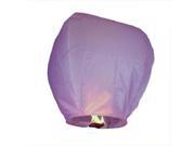 10Pcs Oval Shape Chinese Flying Sky Lanterns Kongming Light Purple