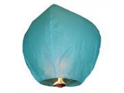 10Pcs Oval Shape Chinese Flying Sky Lanterns Kongming Light Blue