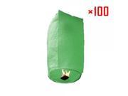 100Pcs Cylindrical Chinese Flying Sky Lanterns Kongming Light Light Green for Festival