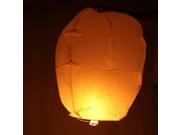 50Pcs Chinese Flying Sky Lanterns Kongming Light White for Festival