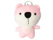 Lovely Plush Dodo Bear Hanging Stuffed Toy Pink