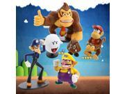 6pcs Cartoon Mario Series Villain Game Character Donkey Kong Ghost Doll Toy
