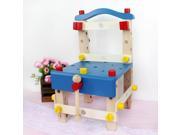 Multifunctional DIY Manual assembly Beech Wooden Chair Colorful