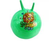 45 CM Inflatable Jump Ball with Horn Green Yellow