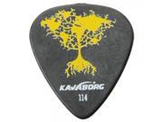 KAVABORG 114 Flexible Anti wear Tree Series Delrin Guitar Pick Yellow