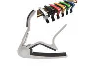 New Single handed Guitar Capo Quick Change Silver