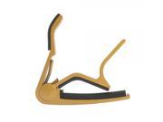 2 x Single handed Guitar Capo Quick Change Yellow