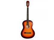 38 Professional Acoustic Classic Guitar Sunset Color with Pick String