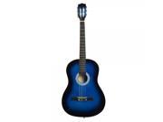 38 Professional Acoustic Classic Guitar Blue with Pick String