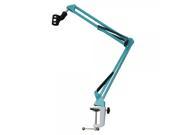 E Zhiying Professional Suspension Boom Scissor Arm Recording Microphone Mic Stand Holder Blue