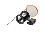 E Zhiying C 2 Mic Suspension Shock Mount Stand Holder Clip Pop Filter for Microphone