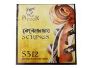 Spock S312 Alloy Cello Strings Set for 4 4 1 2 Cello