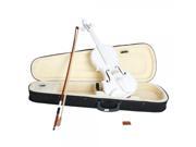 4 4 Full Size High Quality White Acoustic Violin with Case Bow Rosin for Violin Beginner