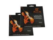 2Pcs New Professional Alloy Violin Strings Set Fit For 1 8 4 4 Size Violin