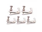 5Pcs Violin String Adjuster Fine Tuner Silver 3 4 4 4