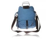 New Style Canvas Stylish Female Backpack and Single shoulder Bag Blue
