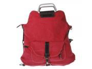 Autumn New Style Canvas Stylish Female Backpack and Single shoulder Bag Red