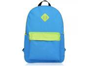 GL T03 Fluorescent Green Edge Nylon Oxford Backpack Blue